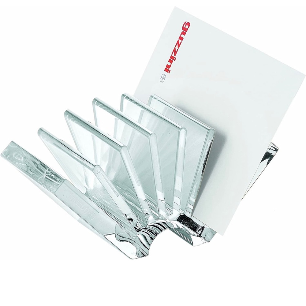 Guzzini clear card or note holder made in Italy